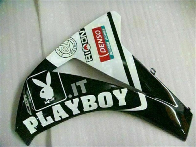 ABS Carenado Motocicleta CBR 1000 RR 2008-2011 - Blanco Negro Playboy ABS Carenado Motocicleta CBR 1000 RR 2008-2011 - Blanco Negro Playboy