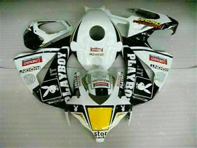 ABS Carenado Motocicleta CBR 1000 RR 2008-2011 - Blanco Negro Playboy ABS Carenado Motocicleta CBR 1000 RR 2008-2011 - Blanco Negro Playboy