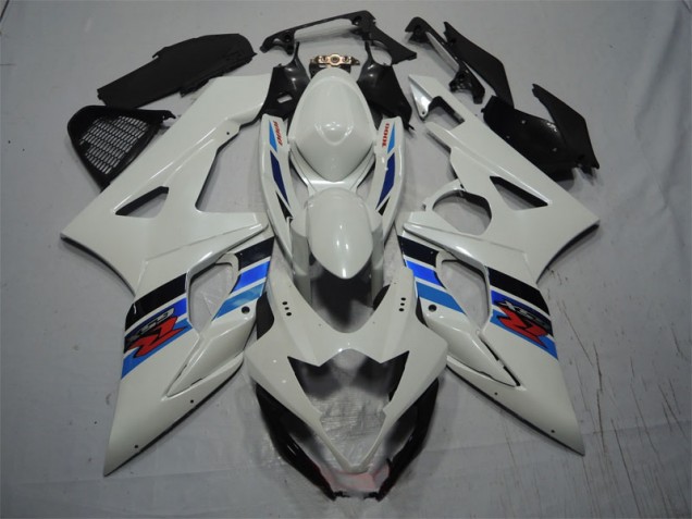 ABS Carenado Motocicleta GSXR 1000 K5 2005-2006 - Blanco Azul ABS Carenado Motocicleta GSXR 1000 K5 2005-2006 - Blanco Azul