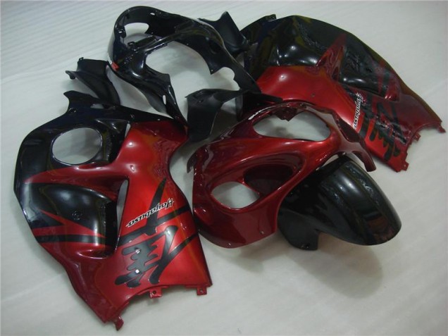 ABS Carenado Motocicleta GSXR 1300 Hayabusa 1996-2007 - Rojo Negro ABS Carenado Motocicleta GSXR 1300 Hayabusa 1996-2007 - Rojo Negro