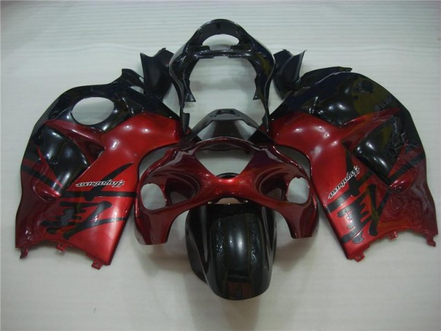 ABS Carenado Motocicleta GSXR 1300 Hayabusa 1996-2007 - Rojo Negro ABS Carenado Motocicleta GSXR 1300 Hayabusa 1996-2007 - Rojo Negro