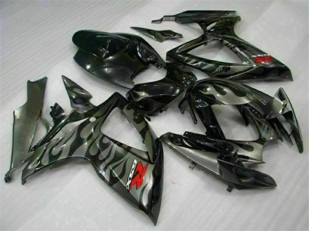 ABS Carenado Motocicleta GSXR 600 / 750 K6 2006-2007 - Negro