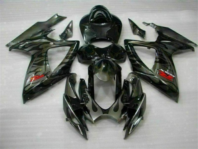 ABS Carenado Motocicleta GSXR 600 / 750 K6 2006-2007 - Negro