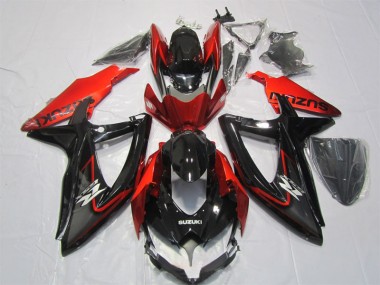 ABS Kits Carenado Moto GSXR 1000 K7 2007-2008 - Negro Rojo