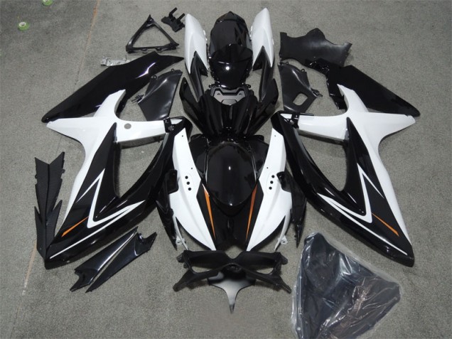 ABS Kits Carenado Moto GSXR 600 K8 2008-2010 - Negro Blanco ABS Kits Carenado Moto GSXR 600 K8 2008-2010 - Negro Blanco