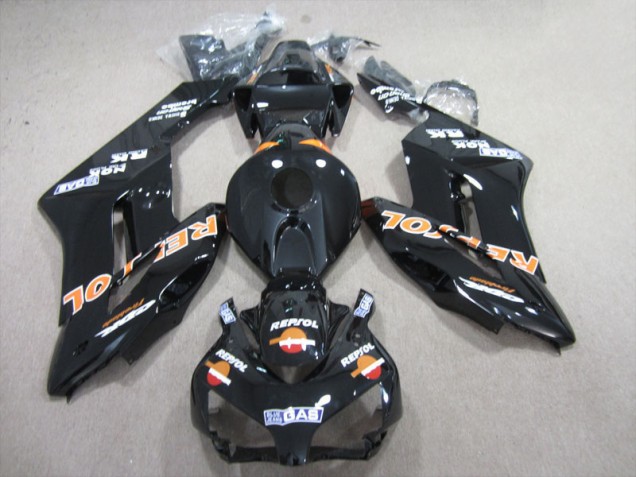 ABS Moto Plástica CBR 1000 RR 2004-2005 - Negro Naranja Repsol ABS Moto Plástica CBR 1000 RR 2004-2005 - Negro Naranja Repsol