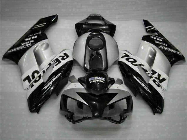 ABS Moto Plástica CBR 1000 RR 2004-2005 - Negro Plata Repsol ABS Moto Plástica CBR 1000 RR 2004-2005 - Negro Plata Repsol
