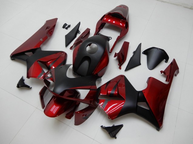 ABS Moto Plástica CBR 600 RR 2003-2004 - Rojo Negro ABS Moto Plástica CBR 600 RR 2003-2004 - Rojo Negro