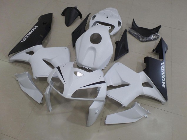 ABS Moto Plástica CBR 600 RR 2005-2006 - Blanco Negro ABS Moto Plástica CBR 600 RR 2005-2006 - Blanco Negro