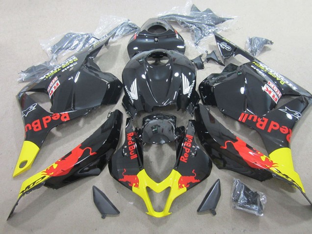 ABS Moto Plástica CBR 600 RR 2009-2012 - Negro Red Bull ABS Moto Plástica CBR 600 RR 2009-2012 - Negro Red Bull