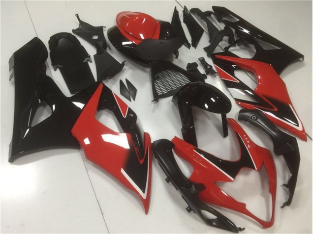 ABS Moto Plástica GSXR 1000 K5 2005-2006 - Rojo Negro ABS Moto Plástica GSXR 1000 K5 2005-2006 - Rojo Negro