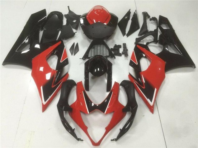 ABS Moto Plástica GSXR 1000 K5 2005-2006 - Rojo Negro ABS Moto Plástica GSXR 1000 K5 2005-2006 - Rojo Negro