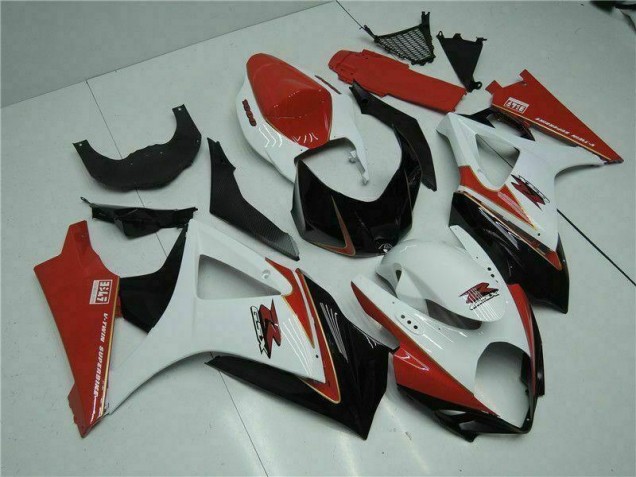 ABS Moto Plástica GSXR 1000 K7 2007-2008 - Rojo Blanco ABS Moto Plástica GSXR 1000 K7 2007-2008 - Rojo Blanco