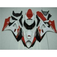 ABS Moto Plástica GSXR 1000 K7 2007-2008 - Rojo Blanco