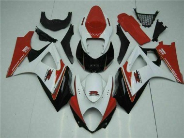 ABS Moto Plástica GSXR 1000 K7 2007-2008 - Rojo Blanco