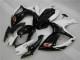 ABS Moto Plástica GSXR 600 / 750 K6 2006-2007 - Blanco Negro ABS Moto Plástica GSXR 600 / 750 K6 2006-2007 - Blanco Negro