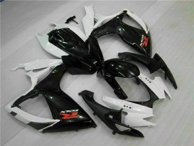 ABS Moto Plástica GSXR 600 / 750 K6 2006-2007 - Blanco Negro ABS Moto Plástica GSXR 600 / 750 K6 2006-2007 - Blanco Negro