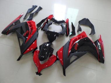 ABS Moto Plástica ZX 300R 2013-2016 - Rojo Negro