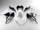 ABS Moto Plástica ZX6R 2013-2018 - Blanco Negro ABS Moto Plástica ZX6R 2013-2018 - Blanco Negro
