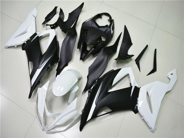 ABS Moto Plástica ZX6R 2013-2018 - Blanco Negro ABS Moto Plástica ZX6R 2013-2018 - Blanco Negro