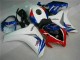 ABS Moto Plástico CBR 1000 RR 2008-2011 - Blanco Azul ABS Moto Plástico CBR 1000 RR 2008-2011 - Blanco Azul