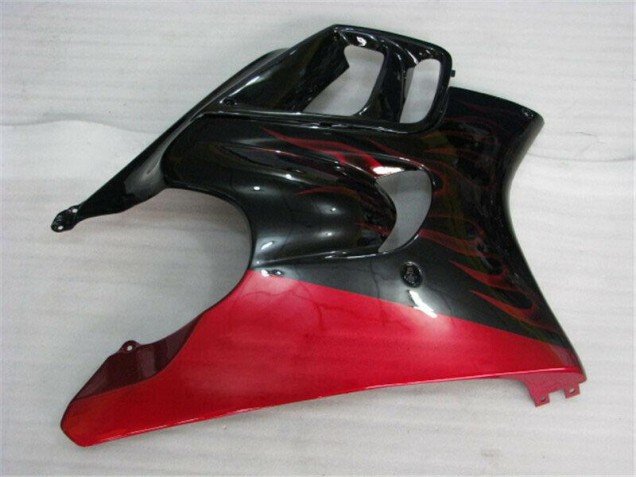 ABS Moto Plástico CBR 600 F3 1995-1998 - Negro Rojo Llama ABS Moto Plástico CBR 600 F3 1995-1998 - Negro Rojo Llama