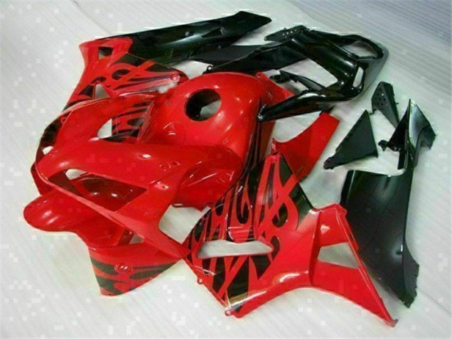 ABS Moto Plástico CBR 600 RR 2003-2004 - Rojo Negro ABS Moto Plástico CBR 600 RR 2003-2004 - Rojo Negro