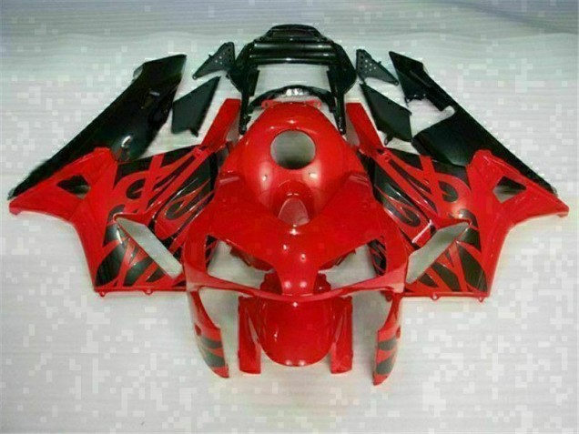 ABS Moto Plástico CBR 600 RR 2003-2004 - Rojo Negro ABS Moto Plástico CBR 600 RR 2003-2004 - Rojo Negro