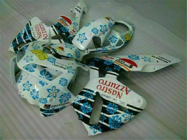 ABS Moto Plástico CBR 600 RR 2005-2006 - Blanco Azul Nastro Azzurro 46 ABS Moto Plástico CBR 600 RR 2005-2006 - Blanco Azul Nastro Azzurro 46