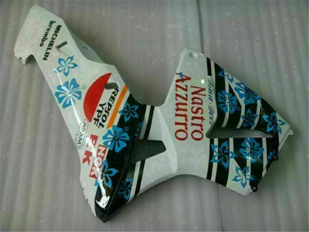 ABS Moto Plástico CBR 600 RR 2005-2006 - Blanco Azul Nastro Azzurro 46 ABS Moto Plástico CBR 600 RR 2005-2006 - Blanco Azul Nastro Azzurro 46