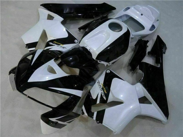ABS Moto Plástico CBR 600 RR 2005-2006 - Blanco Negro ABS Moto Plástico CBR 600 RR 2005-2006 - Blanco Negro