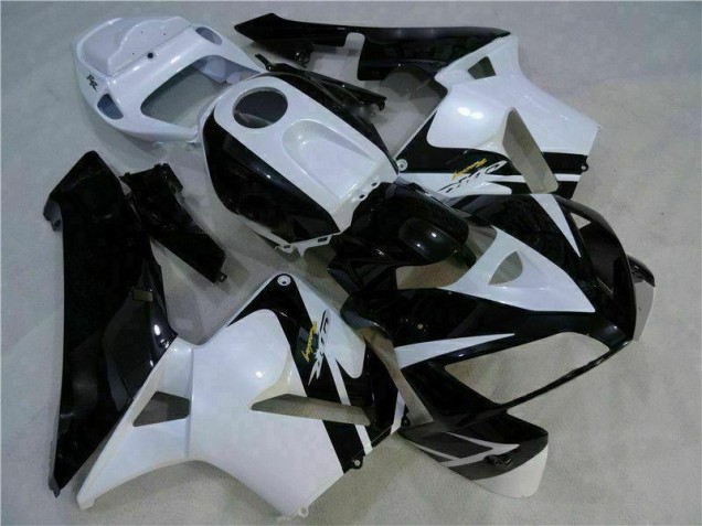 ABS Moto Plástico CBR 600 RR 2005-2006 - Blanco Negro ABS Moto Plástico CBR 600 RR 2005-2006 - Blanco Negro
