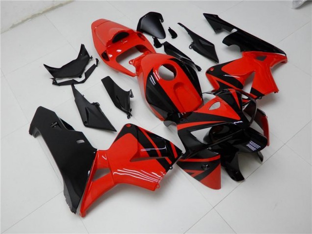 ABS Moto Plástico CBR 600 RR 2005-2006 - Rojo Negro ABS Moto Plástico CBR 600 RR 2005-2006 - Rojo Negro