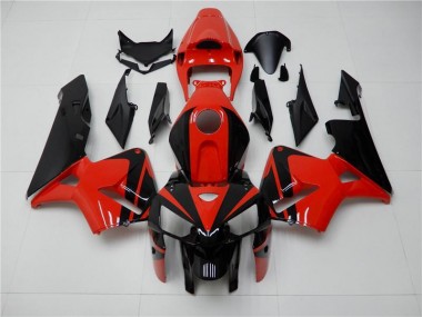 ABS Moto Plástico CBR 600 RR 2005-2006 - Rojo Negro