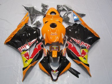ABS Moto Plástico CBR 600 RR 2009-2012 - Negro Naranja Red Bull