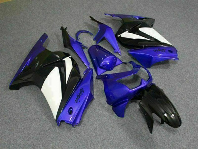 ABS Moto Plástico EX250 2008-2012 - Azul Blanco Negro Ninja ABS Moto Plástico EX250 2008-2012 - Azul Blanco Negro Ninja