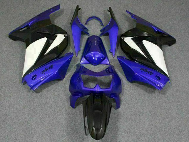 ABS Moto Plástico EX250 2008-2012 - Azul Blanco Negro Ninja ABS Moto Plástico EX250 2008-2012 - Azul Blanco Negro Ninja