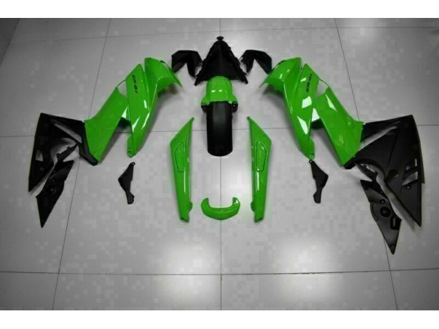 ABS Moto Plástico EX650 2009-2011 - Verde Negro