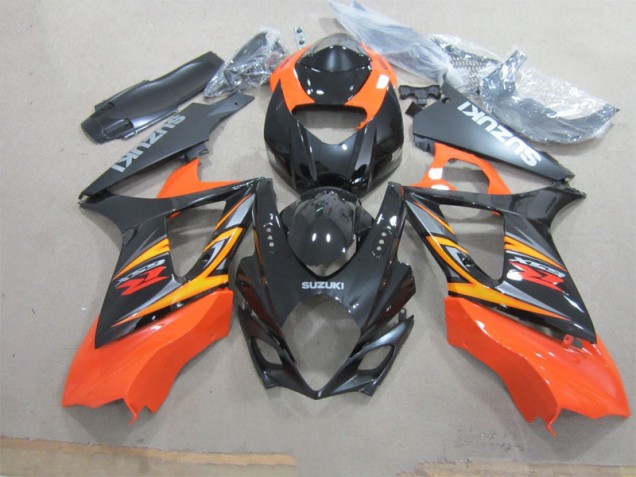 ABS Moto Plástico GSXR 1000 K7 2007-2008 - Negro Naranja ABS Moto Plástico GSXR 1000 K7 2007-2008 - Negro Naranja
