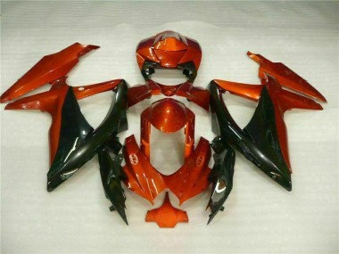 ABS Moto Plástico GSXR 600 / 750 K8 2008-2010 - Rojo Negro