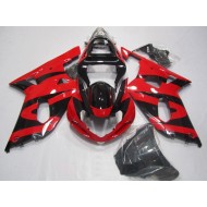 ABS Moto Plástico GSXR 750 K1 K2 K3 2001-2003 - Negro Rojo