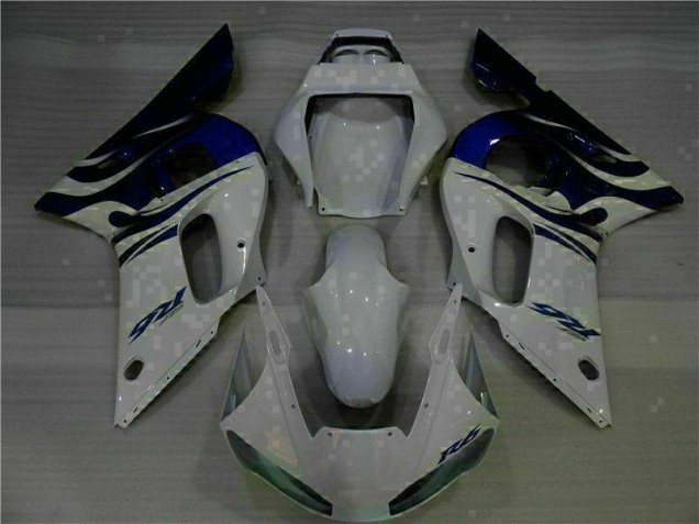 ABS Moto Plástico R6 1998-2002 - Blanco Azul ABS Moto Plástico R6 1998-2002 - Blanco Azul