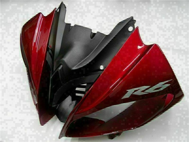 ABS Moto Plástico R6 2008-2016 - Rojo Negro ABS Moto Plástico R6 2008-2016 - Rojo Negro