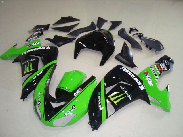 ABS Moto Plástico ZX10R 2006-2007 - Verde Monster ABS Moto Plástico ZX10R 2006-2007 - Verde Monster