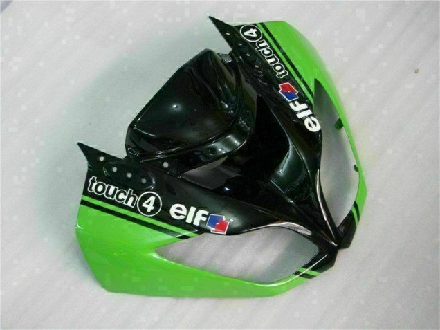 ABS Moto Plástico ZX6R 2009-2012 - Verde Negro ABS Moto Plástico ZX6R 2009-2012 - Verde Negro