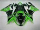 ABS Moto Plástico ZX6R 2009-2012 - Verde Negro ABS Moto Plástico ZX6R 2009-2012 - Verde Negro