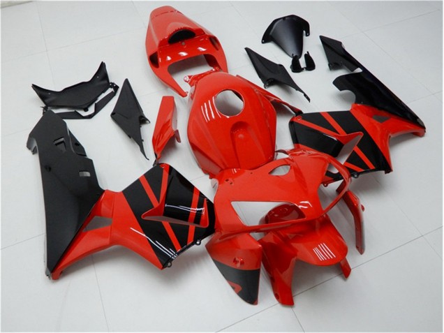 ABS Moto Plásticos CBR 600 RR 2005-2006 - Rojo Negro ABS Moto Plásticos CBR 600 RR 2005-2006 - Rojo Negro