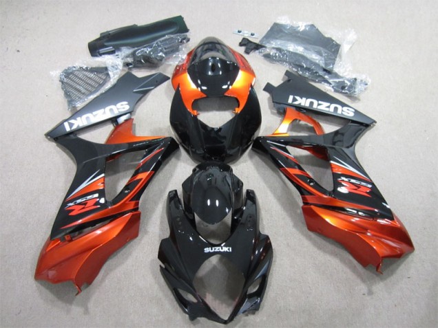 ABS Moto Plásticos GSXR 1000 K7 2007-2008 - Negro Naranja ABS Moto Plásticos GSXR 1000 K7 2007-2008 - Negro Naranja