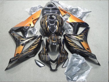 Carenado Moto CBR 1000 RR 2004-2005 - Negro Oro Llama
