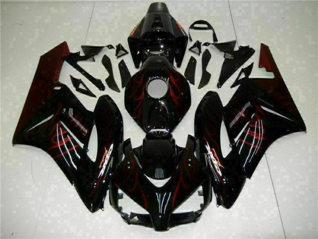 Carenado Moto CBR 1000 RR 2004-2005 - Rojo Llama Negro Carenado Moto CBR 1000 RR 2004-2005 - Rojo Llama Negro